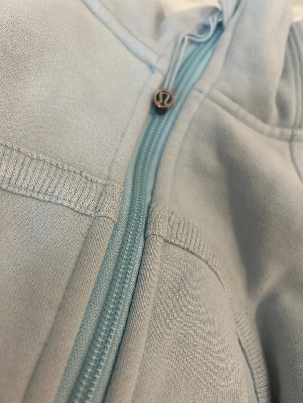 lululemon athletica Light Blue Zip-Up Hoodie